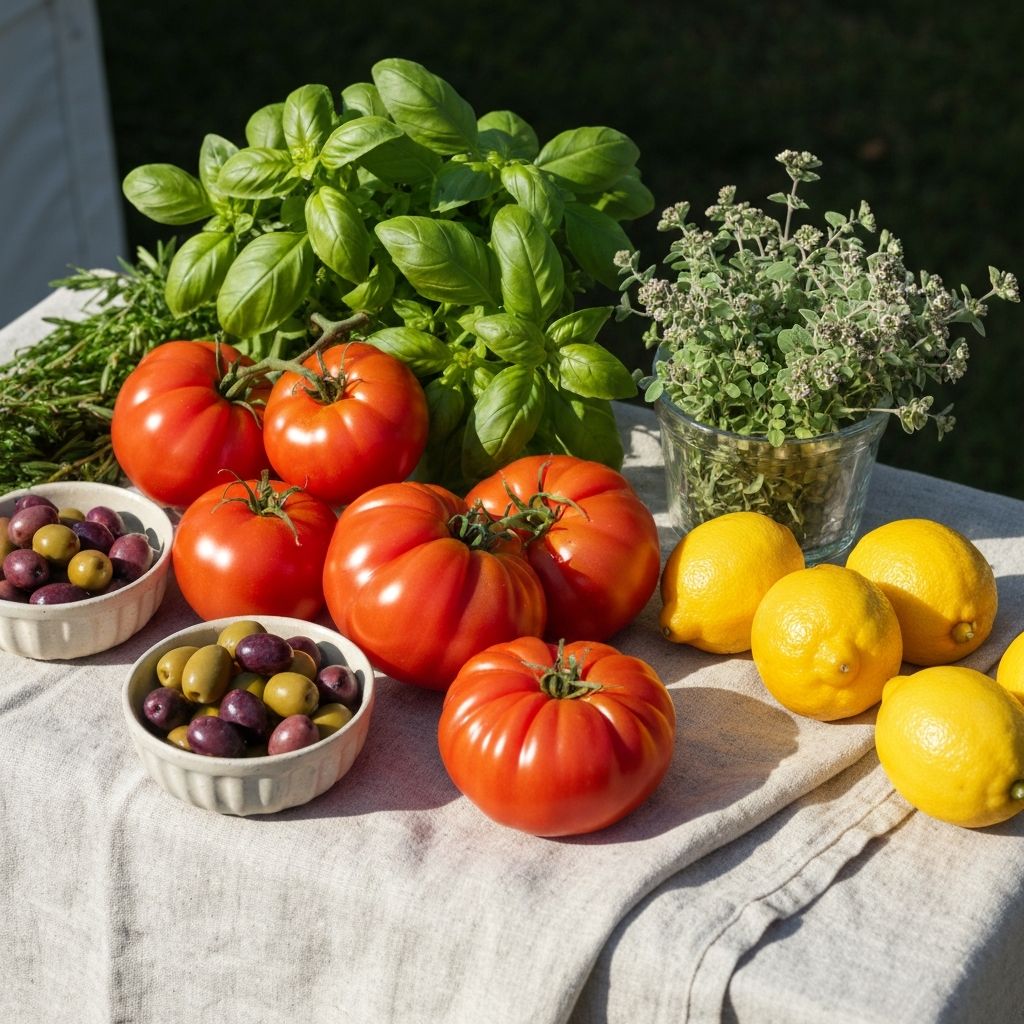 Φρέσκα λαχανικά και βότανα